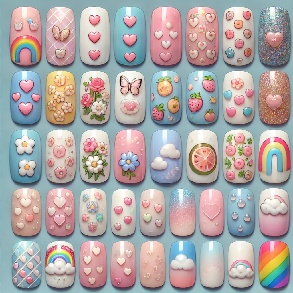 CuteAcrylicNailsIdeasB