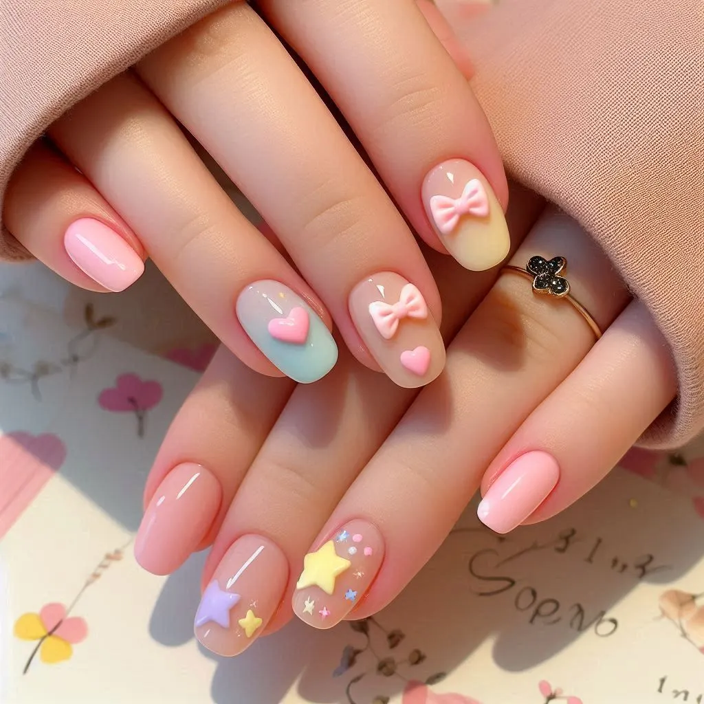 CuteShortAcrylicNailsA3