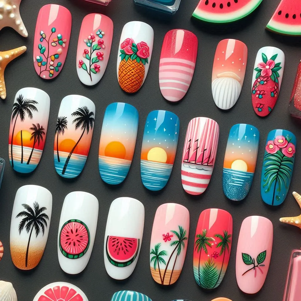 Summer Nails 2024 Top Trends love a happy home