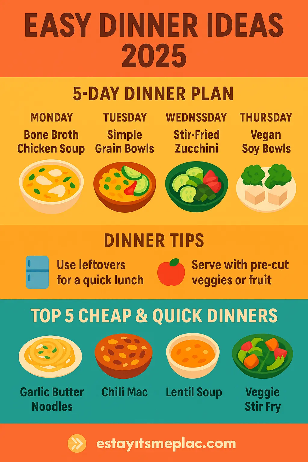 EasyDinnerIdeasA5