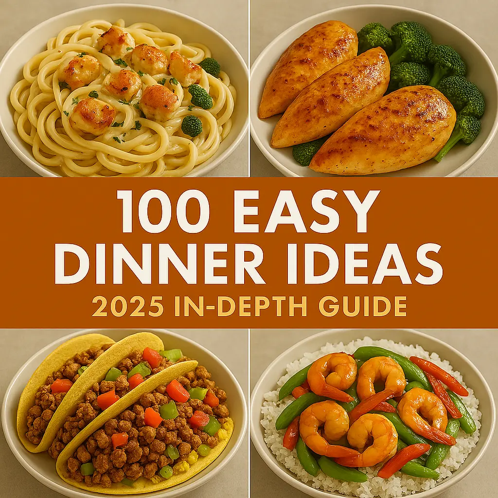 100EasyDinnerIdeas2025In-DepthGuideA4